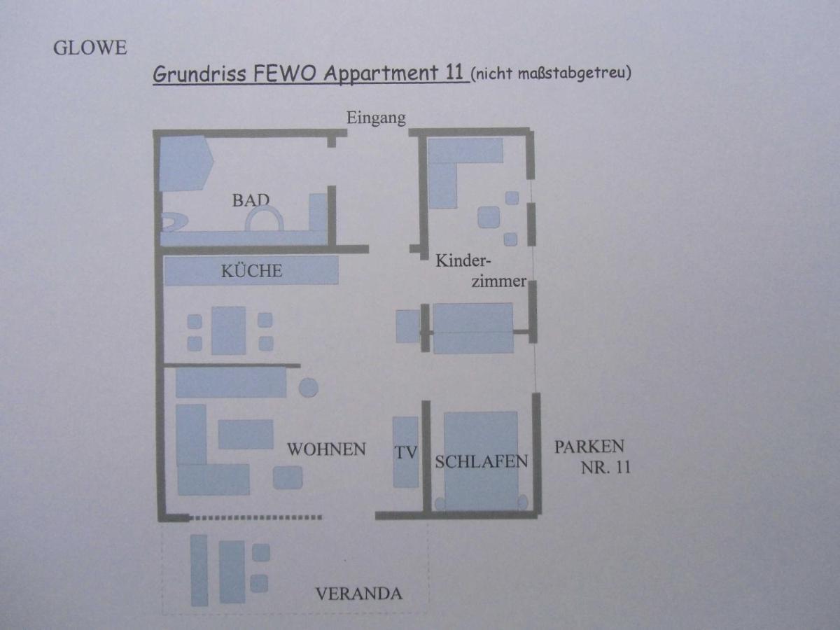 Appartment Haus Glowe - Wohnung 11 - 300 M Zum Strand Klein Gelm Bagian luar foto